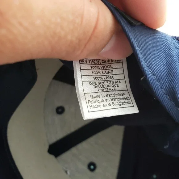 New Jersey Nets Hat Cap Strap Back One Size‎ Navy NBA Basketball Adidas Mens - Picture 8 of 8